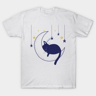 Cute Sleeping Kitty - I love Cats! T-Shirt